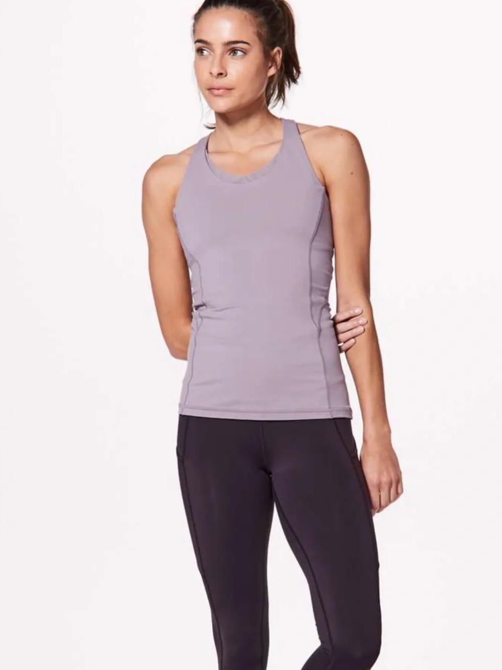 Lululemon Stash N Run Tank- Dusty Dawn